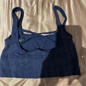 Out from under urban outfitters blue sparkly top size M